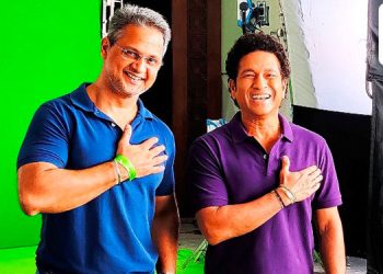 Kunal Shivdasani of Virtual Reality Films shoots with Sachin Tendulkar for a Livpure Commercial