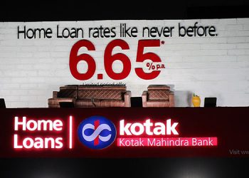 Platinum Outdoor helps Kotak Mahindra Bank publicize its limited period home loan rate of 6.65%