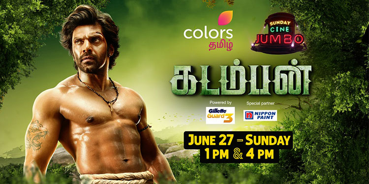 Colors Tamil brings the World Television Premiere of Arya's 'Kadamban' on 27th June