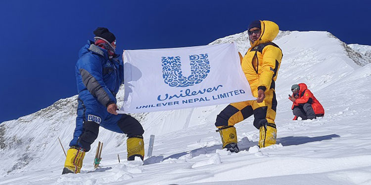 Unilever Nepal Collects and Process Dhaulagiri Mountain waste in partnership with Nepal Army