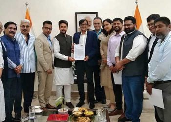 NBF Governing Board Meets Union Information & Broadcasting Minister Anurag Thakur