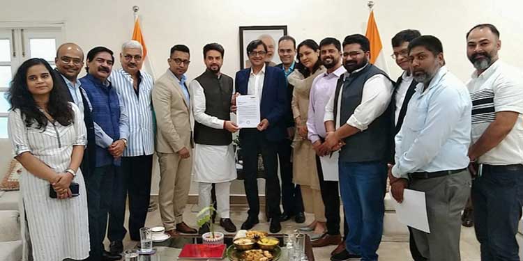 NBF Governing Board Meets Union Information & Broadcasting Minister Anurag Thakur