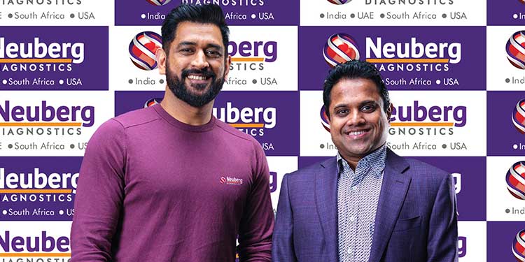 Neuberg Diagnostics partners with MS Dhoni to send the message of health and wellness