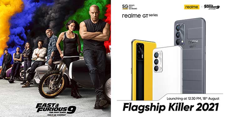 realme partners with Universal Picture's Fast & Furious 9 for its upcoming realme GT 5G series