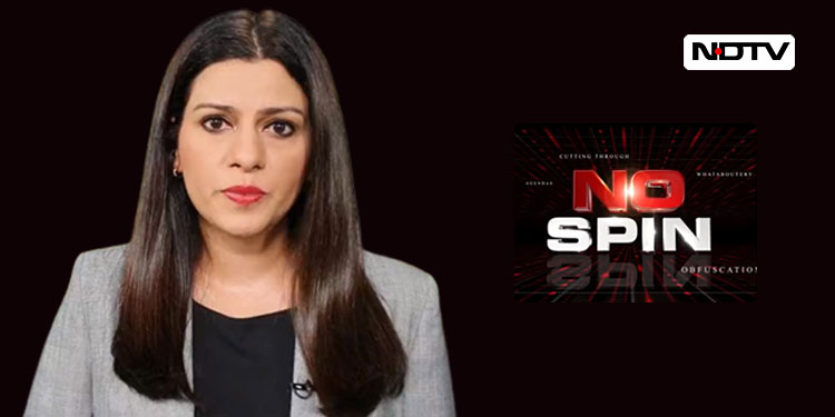 Journalist Nidhi Razdan is back at NDTV with her new show ‘No Spin’