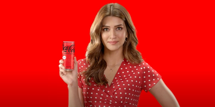 Coca-Cola India promotes the new Coca-Cola Zero Sugar with a campaign featuring Kriti Sanon