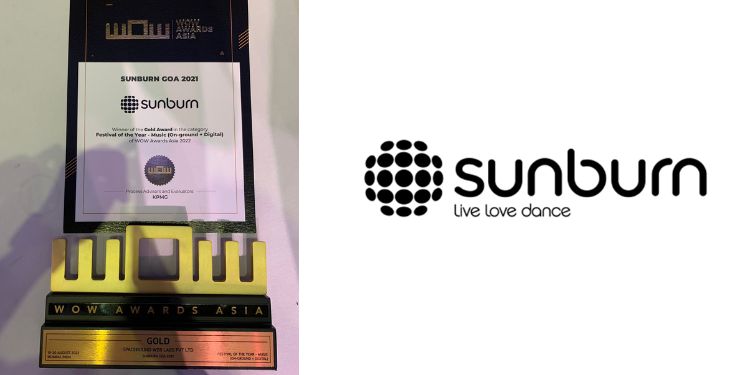 Sunburn wins Gold at WOW Awards Asia 2022