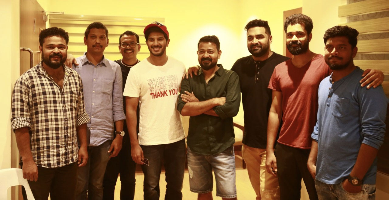 Stark Team with Music Director Gopi Sundar, Director Martin Prakkat and Actor Dulquer Salman During the Music Recording for a Commercial