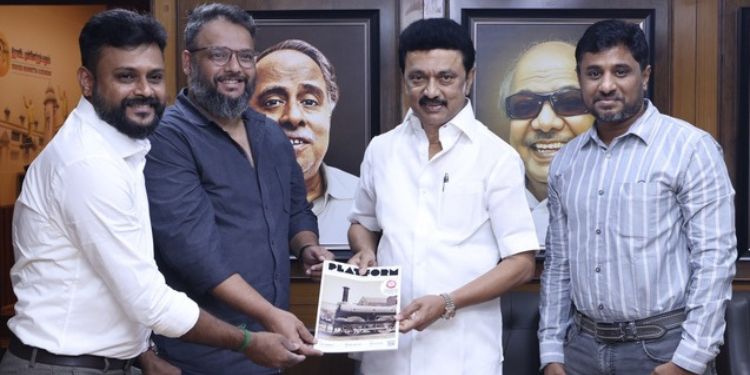 TN CM M K Stalin receives the first copy of ‘Your Platform’ Magazine