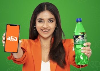 aha and sprite collaborate with Keerthy Suresh for their co-branded campaign