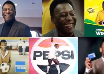 Five Pele Ads that were on Goal