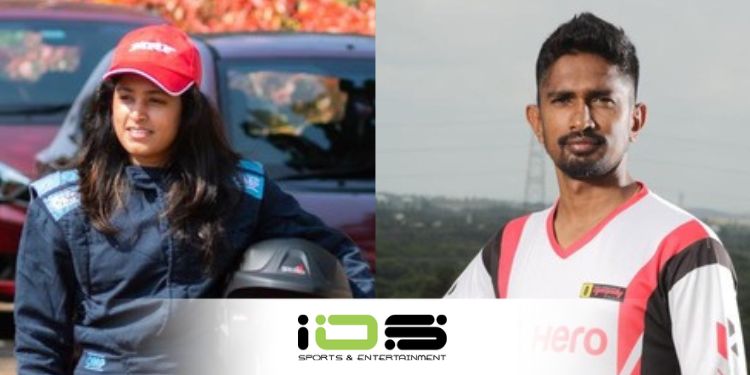IOS Sports & Entertainment Onboards Indian Rally Racers Pragathi Gowda and Yuva Kumar