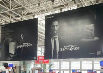 Samsonite expands ‘Tested Like Samsonite’ campaign with airport branding