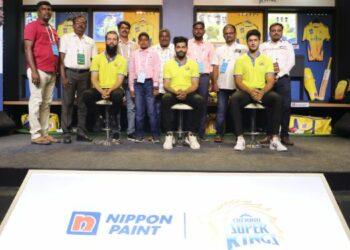 CSK players meet & greet Nippon Paint contest winner