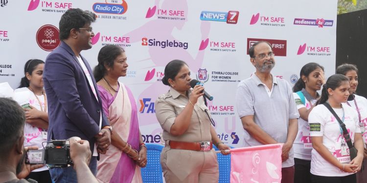 Over 1500 Women participate in the I’m Safe Freedom Run to create awareness of the need of women safety