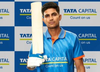Shubman Gill takes guard for Tata Capital