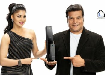 Smart door locks brand Lavna demos convenience with Urvashi Rautela and Dayanand Shetty