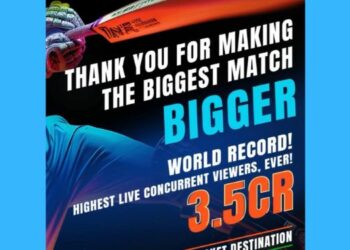 Disney+ Hotstar claims record viewership for #IndVsPak WC match