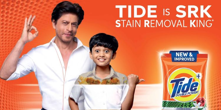 King Khan recommends new and improved Tide endorsing it as ‘Asli SRK – Stain Removal King’