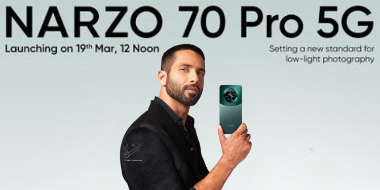 realme names Shahid Kapoor as product ambassador for its upcoming NARZO 70 Pro 5G