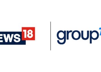 News18 executes a distinctive OOH campaign at GroupM offices