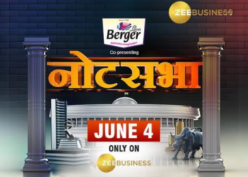Zee Business’  ‘NOTESABHA’ to premiere on June 4, 2024 – Your Go-To Election Market Navigator