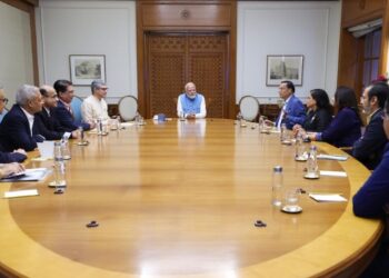 NBDA delegation led by President Rajat Sharma meets PM Narendra Modi