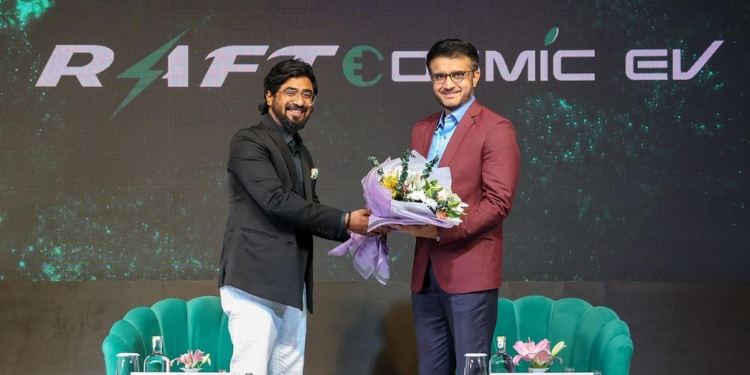 Raft Cosmic EV names Sourav Ganguly as Brand Ambassador on World EV Day