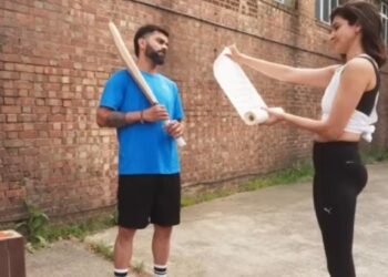 Puma India set ups gully cricket face off between Virat Kohli and Anushka Sharma