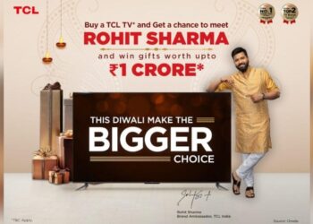 TCL promotes TVs of 55” and bigger with brand ambassador Rohit Sharma