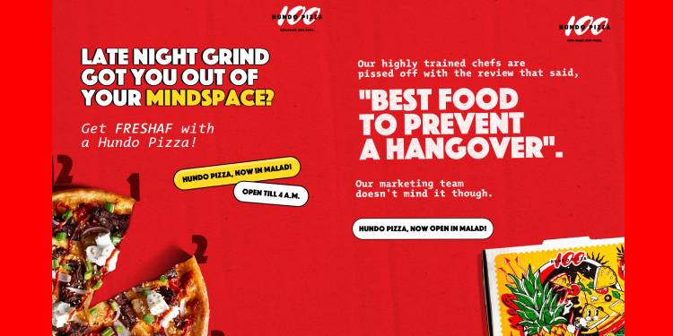 Hundo Pizza launches fun campaign with Admatazz for latest store opening