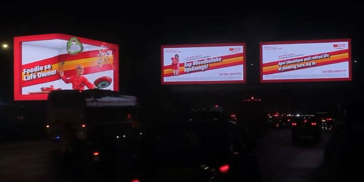 Aditya Birla Sun Life Insurance encourages people to rethink and plan for a meaningful and fulfilling retirement through a 3D anamorphic ad