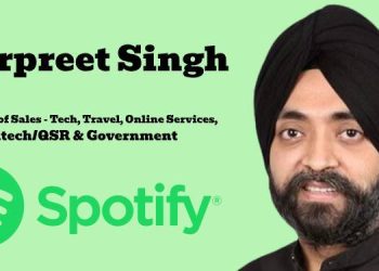 Harpreet Singh promoted to Director of Sales - Tech, Travel, Online Services, Foodtech/QSR & Government at Spotify