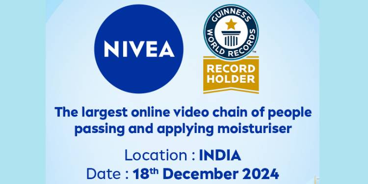 NIVEA India enters GUINNESS WORLD RECORDS™ with 444-Video Chain Celebrating skincare