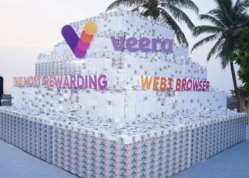 Veera unveils Web3 Integration and new Rewards with monumental 20-Foot cash pile installation