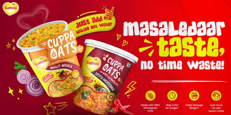 Marico launches Saffola Cuppa Oats
