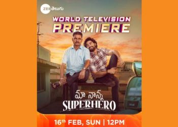 The World Television Premiere of Maa Nanna Superhero this Sunday at 12 PM, only on Zee Telugu