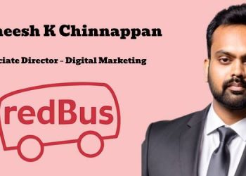 Satheesh K Chinnappan elevated to Associate Director – Digital Marketing at redBus