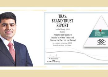 Muthoot Finance tops India’s Most Trusted Financial Services List for 9th Year in a row