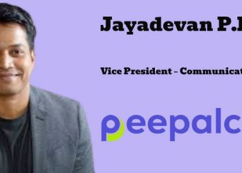 Jayadevan P.K. promoted to Vice President – Communications at PeepalCo