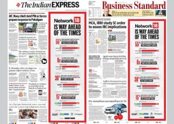 Network18 announces its leadership over Times Internet in an ad campaign