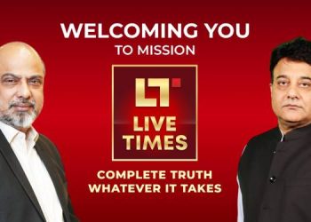Veteran TV journalist Rana Yashwant with Live Times for fact-based programming