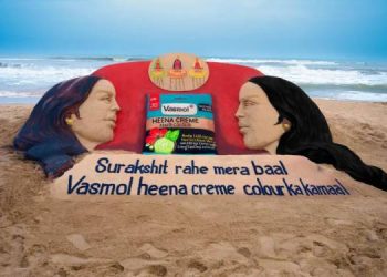 Vasmol's campaign honours Rath Yatra with a Sand Art Tribute; launches Henna Crème Hair Colour