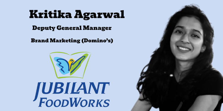 Kritika Agarwal promoted to Deputy General Manager – Brand Marketing (Domino’s) at Jubilant FoodWorks