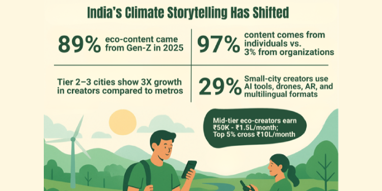 Gen Z Drives 89% of India’s Eco-Content as Nature Posts Surge 34%: WeNaturalists Report