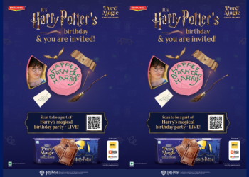 Britannia Pure Magic Choco Frames turns print ad into exclusive invite for Harry Potter’s birthday bash