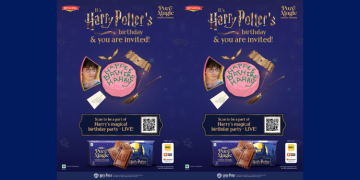 Britannia Pure Magic Choco Frames turns print ad into exclusive invite for Harry Potter’s birthday bash