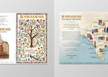Swadesh and The Times of India weave a tribute to Indian craftsmanship with fabric-wrapped newspaper