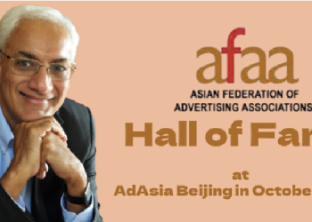 AFAA to induct Srinivasan Swamy into prestigious Hall of Fame at AdAsia Beijing
