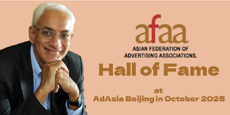 AFAA to induct Srinivasan Swamy into prestigious Hall of Fame at AdAsia Beijing